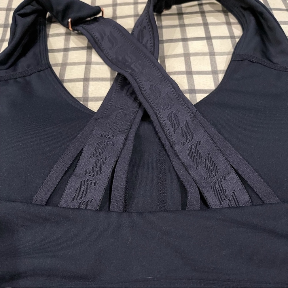 Fabletics Black Sports Bra. Sz Large - Picture 5 of 7